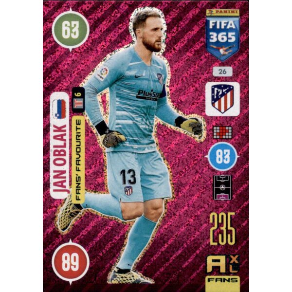 26 - Jan Oblak - Fans Favourite - 2021