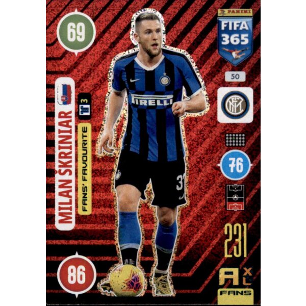 50 - Milan Skriniar - Fans Favourite - 2021