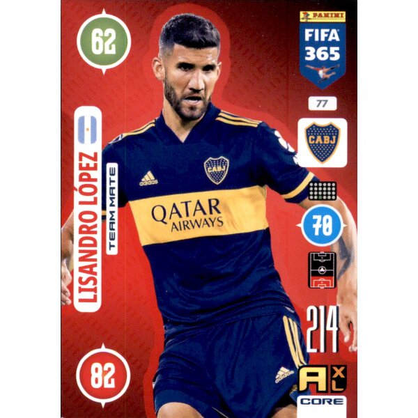 77 - Lisandro Lopez - Team Mate - 2021