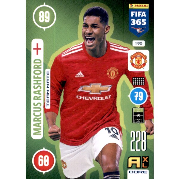 190 - Marcus Rashford - Team Mate - 2021