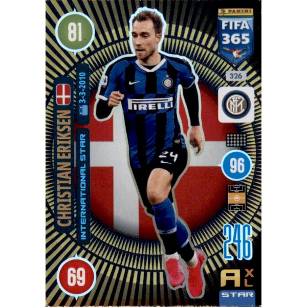 326 - Christian Eriksen - International Star - 2021