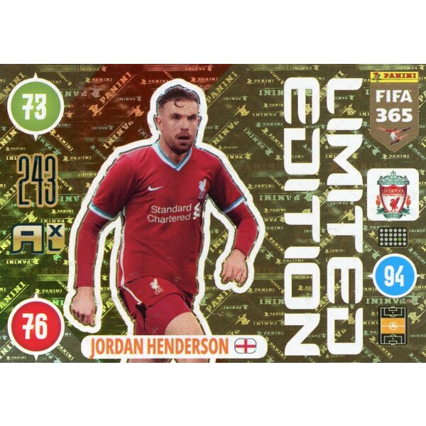 LE17 - Jordan Henderson - Limitierte Karte - 2021