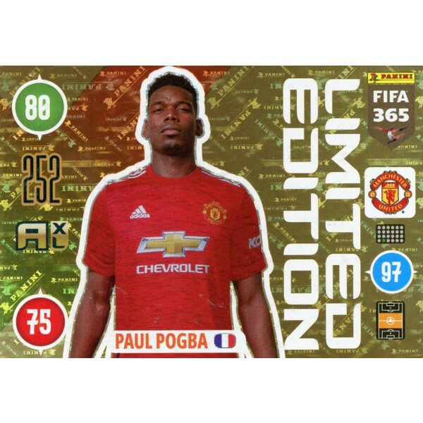 LE28 - Paul Pogba - Limitierte Karte - 2021