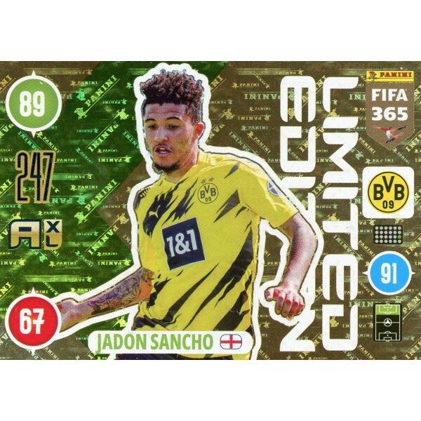 LE33 - Jadon Sancho - Limitierte Karte - 2021