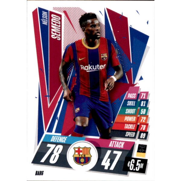 BAR6 - Nelson Semedo - Basis Karte - 2020/2021