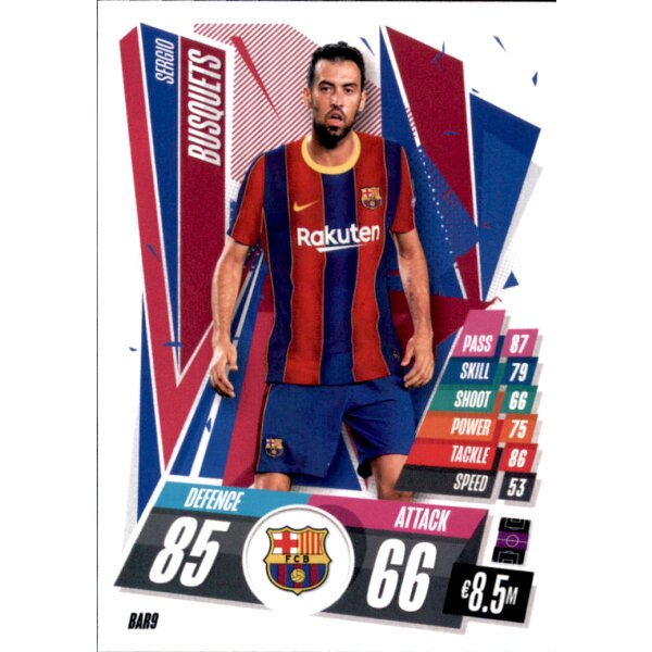 BAR9 - Sergio Busquets - Basis Karte - 2020/2021