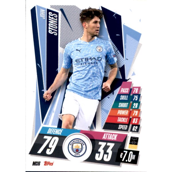 MCI6 - John Stones - Basis Karte - 2020/2021