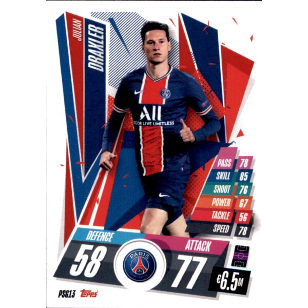 PSG13 - Julian Draxler - Basis Karte - 2020/2021