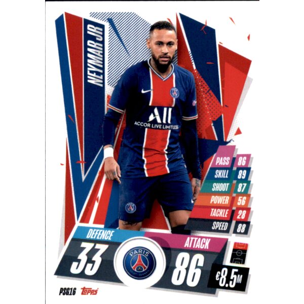 PSG16 - Neymar Jr - Basis Karte - 2020/2021