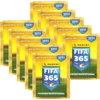Panini FIFA 365 - 2021 - Sammelsticker - 10 Tüten