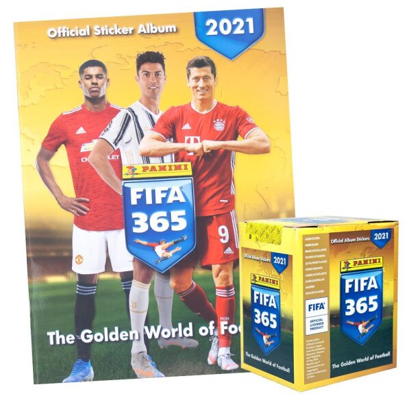 Panini FIFA 365 - 2021 - Sammelsticker - 1 Display (50 Tüten) + 1 Album