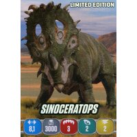 Limitierte Karte 1 - Sinoceratops -  Jurassic World -...