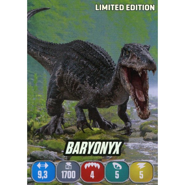 Limitierte Karte 3 - Baryonyx - Jurassic World - 2020 Hybrid