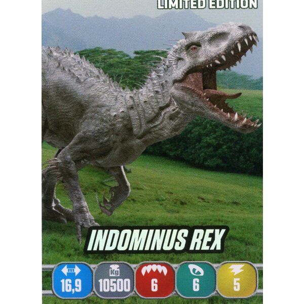 Limitierte Karte 6 - Indominus Rex - Jurassic World - 2020 Hybrid