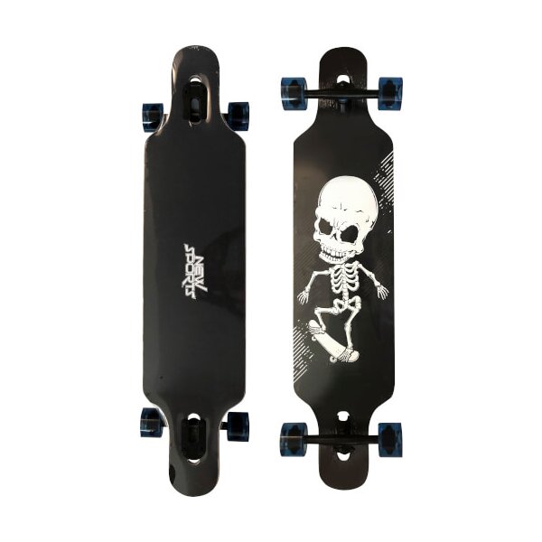 New Sports Longboard Skull, Länge 104 cm, ABEC 9