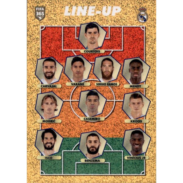 Sticker 128 - Real Madrid - line-up