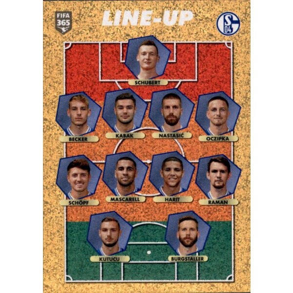 Sticker 191 - FC Schalke 04 - line-up