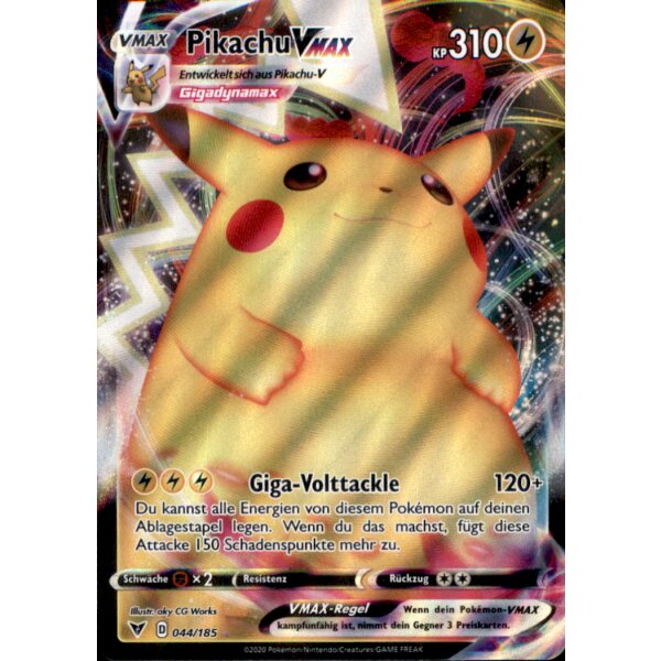 44/185 - Pikachu Vmax - Ultra Rare