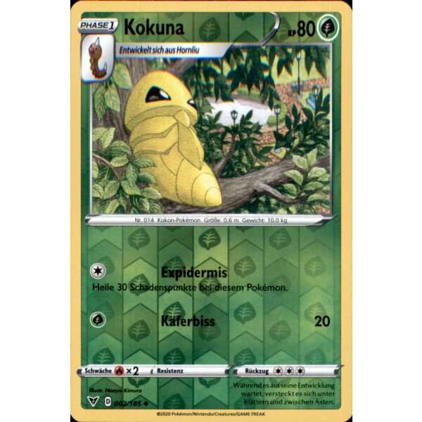 002/185 - Kokuna - Reverse Holo