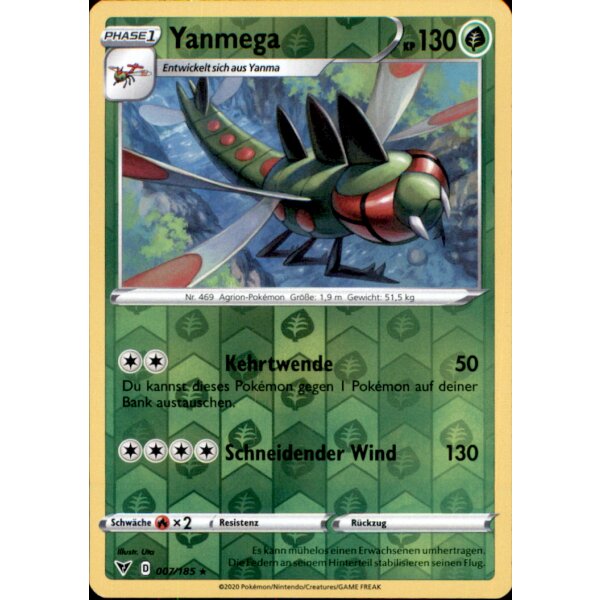 007/185 - Yanmega - Reverse Holo