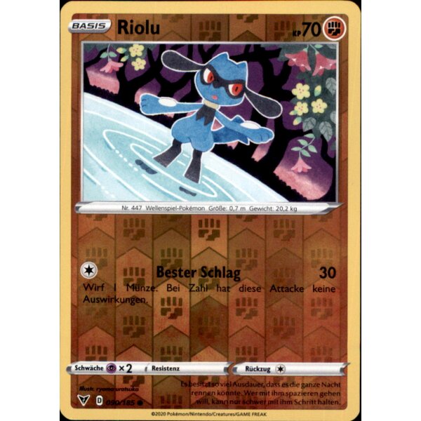 090/185 - Riolu - Reverse Holo