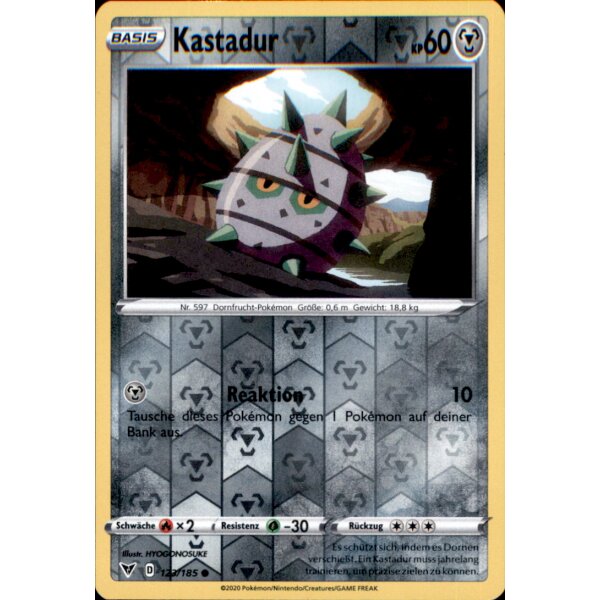 123/185 - Kastadur - Reverse Holo