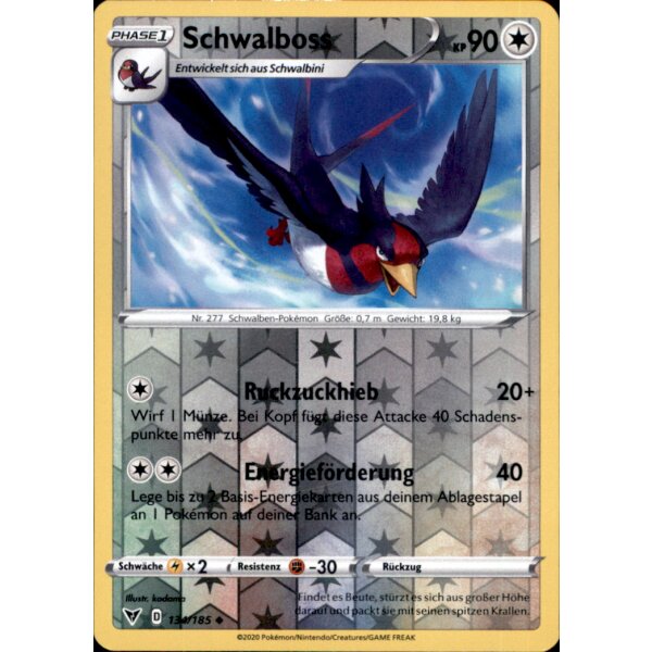 134/185 - Schwalboss - Reverse Holo