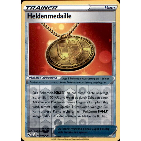 152/185 - Heldenmedaille - Reverse Holo