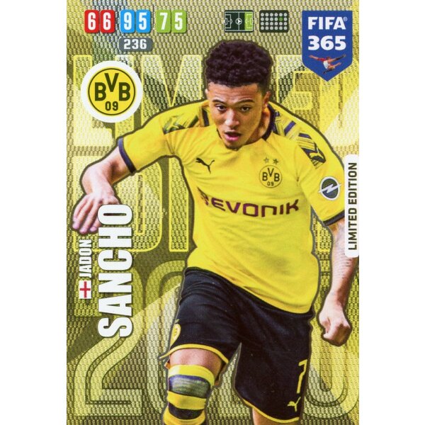 LE40 - Jadon Sancho - Limitierte Karte - 2020