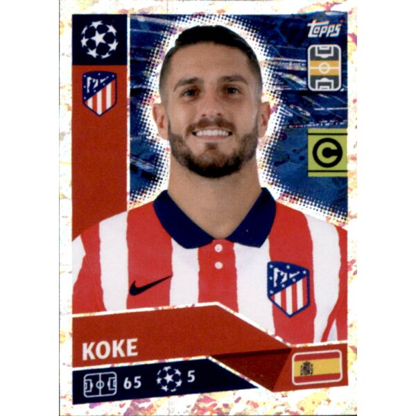 Sticker ATM13 - Koke (Captain) - Atletico Madrid