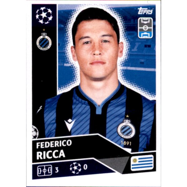 Sticker BRU6 - Federico Ricca - Club Brugge KV