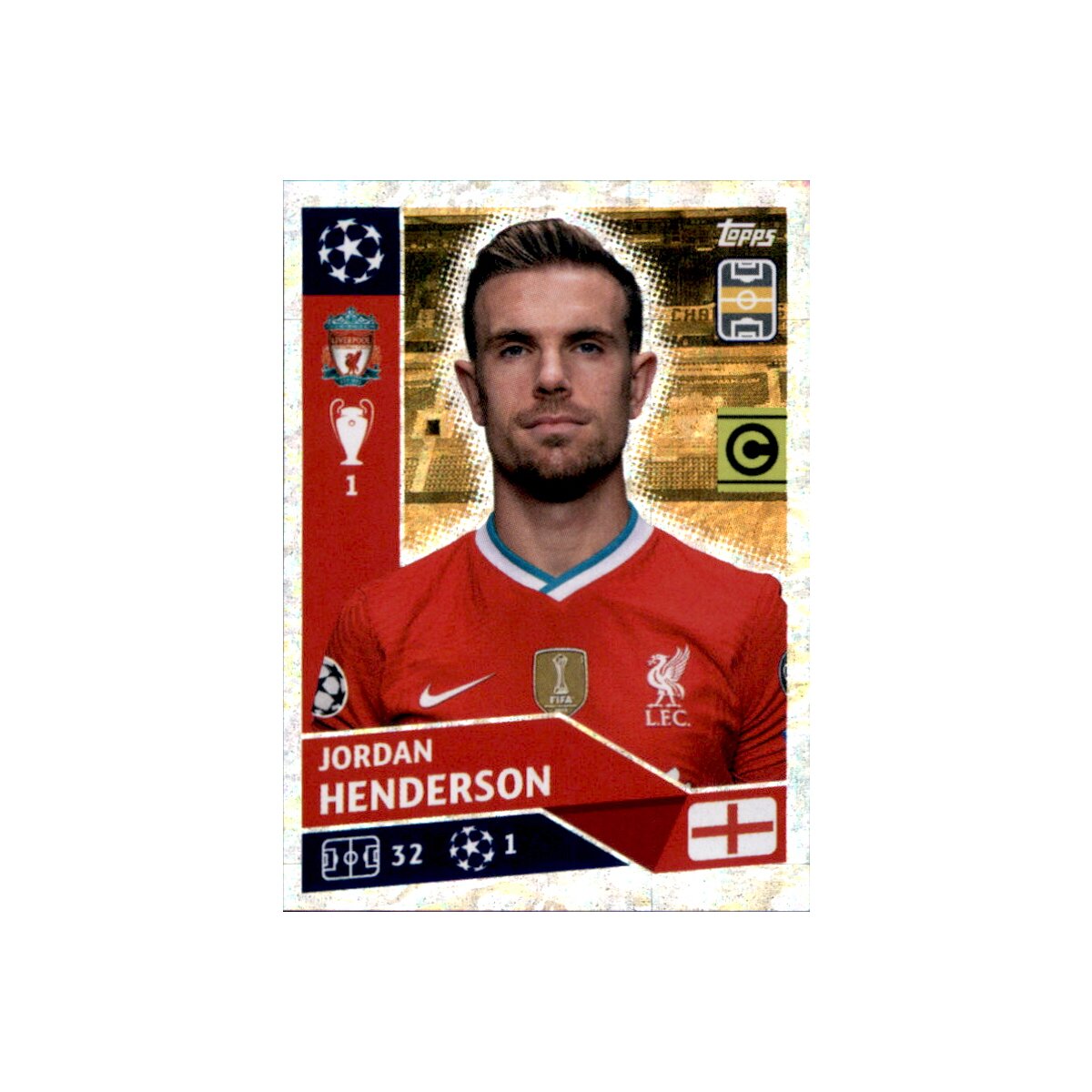 Sticker Liv10 Jordan Henderson Captain Fc Liverpool 0 39