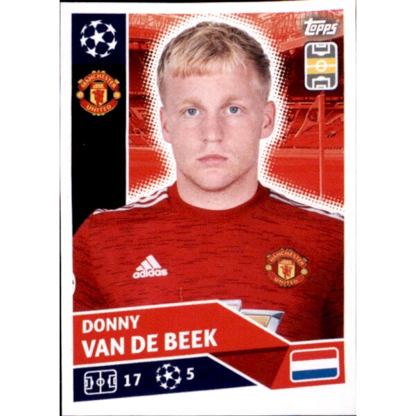 Sticker MUN10 - Donny Van De Beek - Manchester United