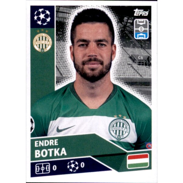 Sticker POF87 - Endre Botka - Ferencvarosi TC