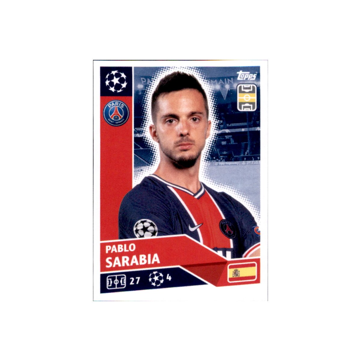 Sticker Psg15 Pablo Sarabia Paris St Germain 0 39