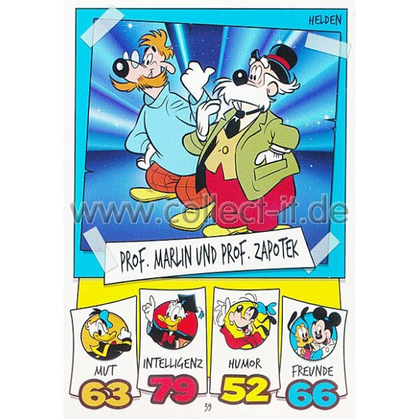 DS-039 - Prof. Marlin und Prof. Zapotek - Topps Disney Duck Stars