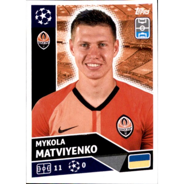 Sticker SHK5 - Mykola Matviyenko - FC Shakhtar Donetsk