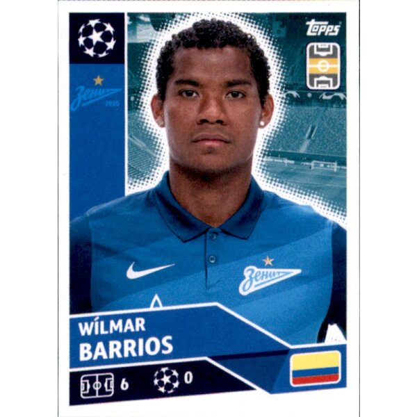 Sticker ZSP12 - Wilmar Barrios - FC Zenit St. Petersburg