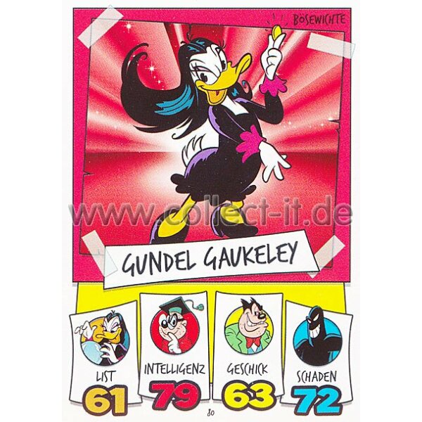 DS-080 - Gundel Gaukeley - Topps Disney Duck Stars