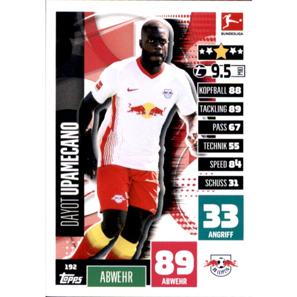 192 - Dayot Upamecano  - 2020/2021