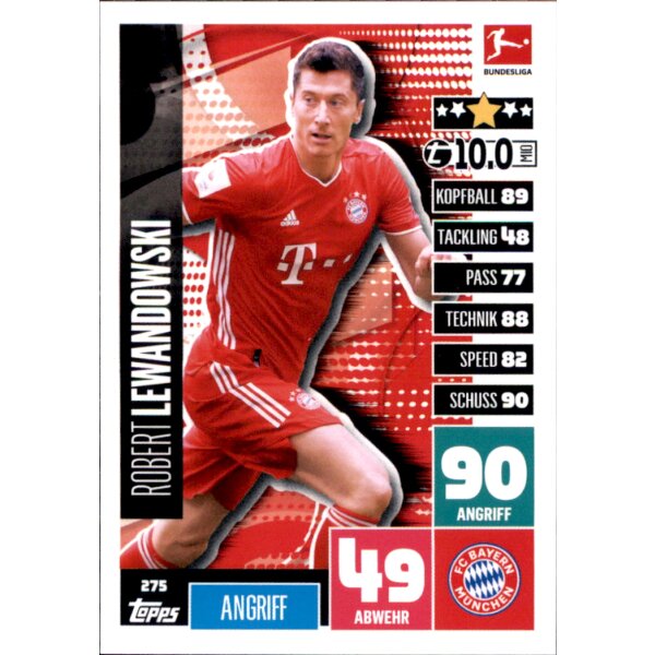 275 - Robert Lewandowski  - 2020/2021