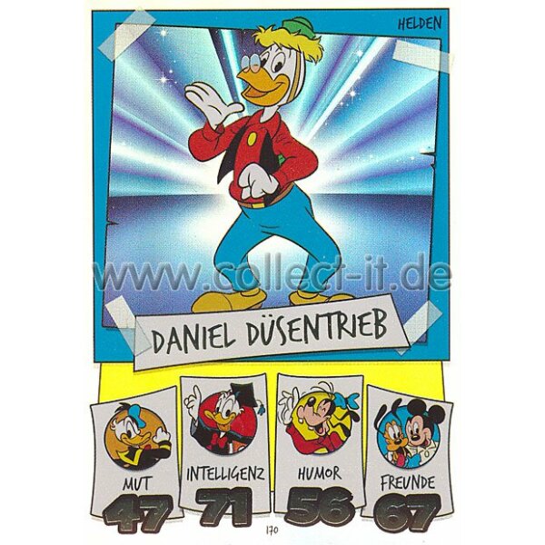 DS-170 - Daniel Düsentrieb - Rainbow-Foil - Topps Disney Duck Stars