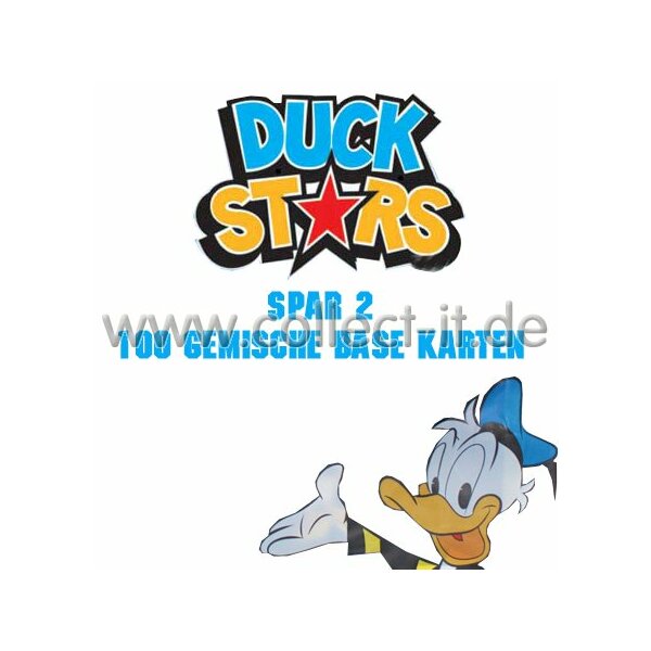 Disney Duck Stars - Spar 2 - 100 gemischte Base Karten