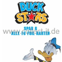 Disney Duck Stars - Spar 6 - Alle 16 Foil Karten