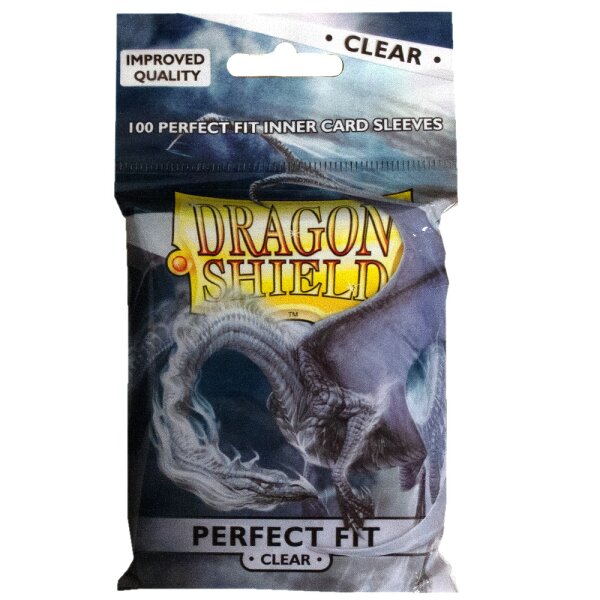 Dragon Shield - Perfect Fit - 100 Sleeves - Standard Größe (für Pokemon, Magic etc.)