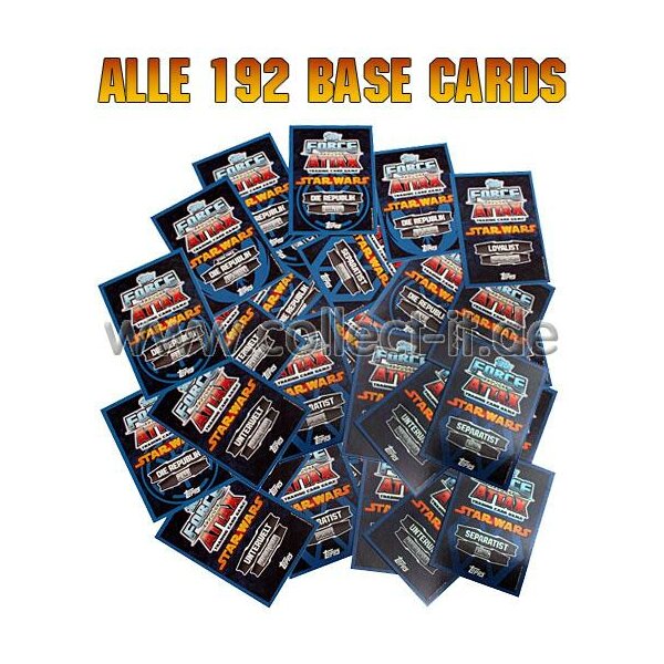 FA4 - Spar 8 - ALLE 192 Base Karten - Deutsch - Star Wars Force Attax - SERIE 4