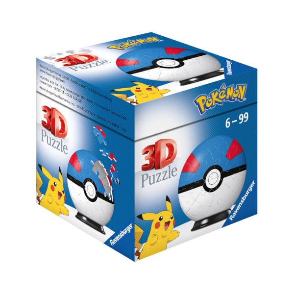 Ravensburger 11265 - Pokémon Superball - 54 Teile