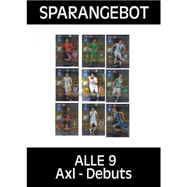 Panini FIFA 365 - 2017 Adrenalyn XL - ALLE 9 Axl - Debuts