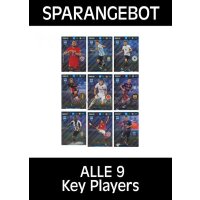 Panini FIFA 365 - 2017 Adrenalyn XL - ALLE 9 Key Players