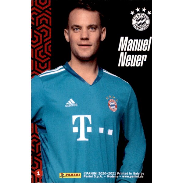 Karte 1 - Manuel Neuer - Panini FC Bayern München 2020/21